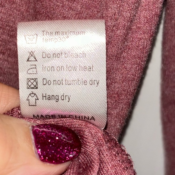 Yincro 2X long sleeve cozy sweater pink/mauve color - Picture 5 of 9